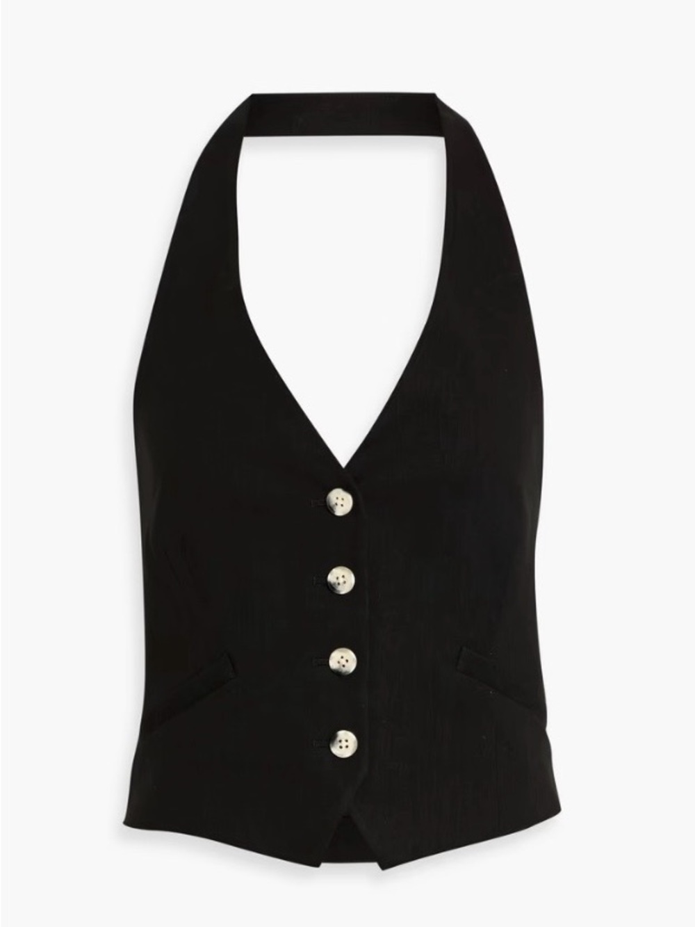 Veronica Beard Black  Vest with Button Front